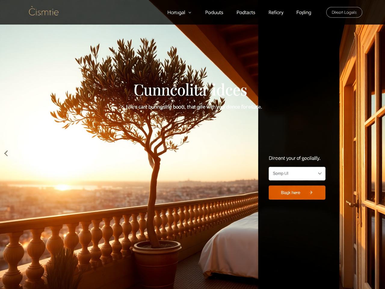 The Olive House website preview